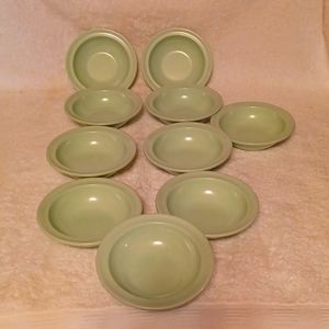 Prolon ware single serving bowls mid century dishes set of 10 made in USA